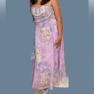 ASOS lilac corset midi dress